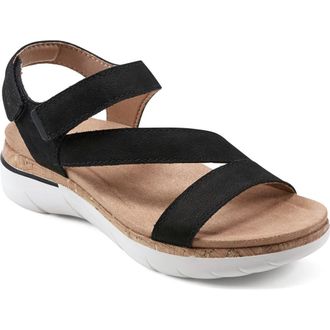 Earth Roni Ankle Strap Sandal in Black at Nordstrom Rack, Size 6.5