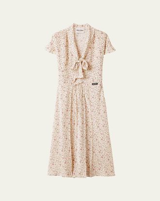 ワンピース Miu Miu Printed Silk Dress 29262850_1?w=400