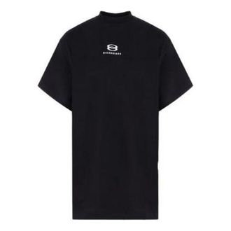 Balenciaga Unity Deconstructed T-Shirt Oversized Black 768068TPVG91070