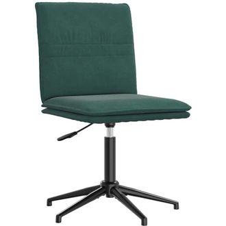 vidaXL Silla De Comedor De Terciopelo Verde Oscuro Vidaxl
