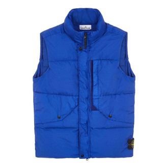 Stone Island Crinkle Reps Down Vest Blue 7915G0423-V0022