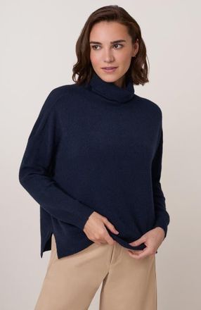 Celtic & Co. Slouchy Roll Neck Jumper in Navy at Nordstrom, Size X-Small/small