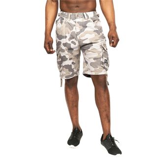 Crosshatch Heren Jimster Camo Cargo Shorts (Houtskool)