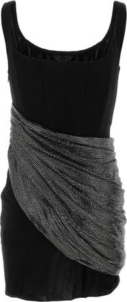 Giuseppe Di Morabito Womens Black Viscose Mini Dress Abiti