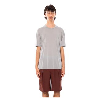 Daniele Fiesoli Silk Touch Cupro Tee - Heren - T-shirts - Grijs - 2XL - Tops