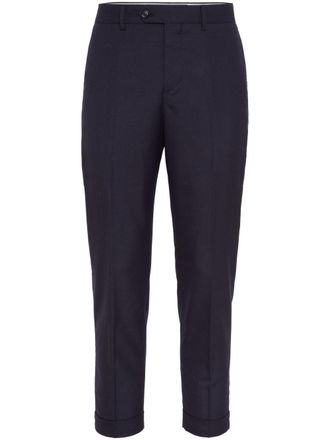 Brunello Cucinelli straight-leg cashmere trousers - Blue
