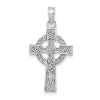 Diamond2Deal 14k Gold Celtic Cross Pendant