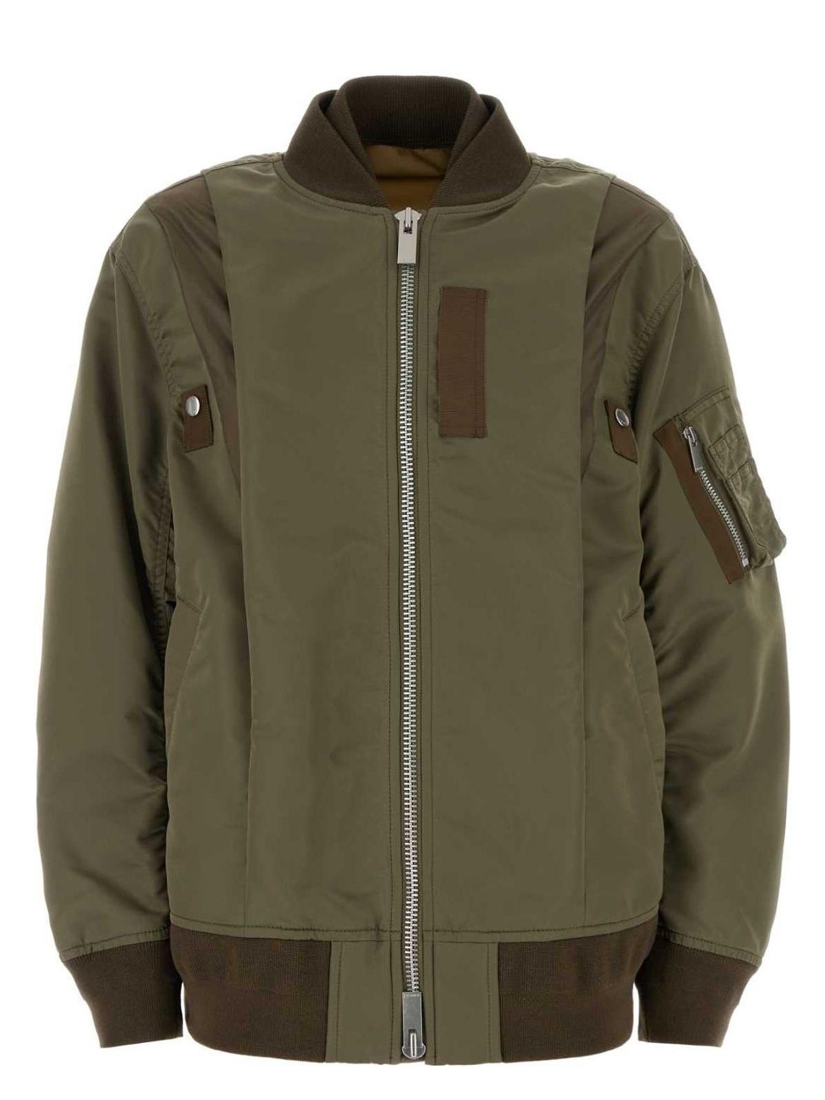 ブルゾン Sacai Green Polyamide Down Jacket メンズ Sacai ジャケット (カジュアル) | オンラインセールは