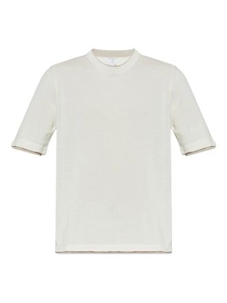 Eleventy short-sleeve knitted T-shirt - Toni neutri