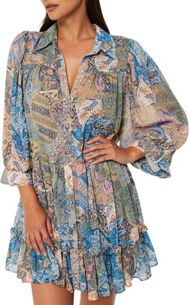 Misa Womens Mita Dress In Patchwork Batik
