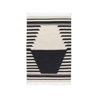Broste Copenhagen Rug Iselin - Black - Cotton