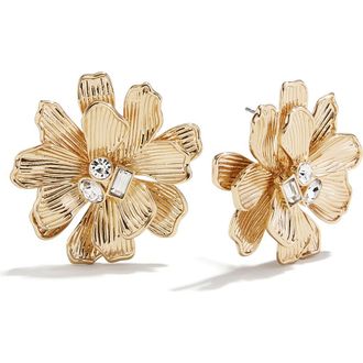 BaubleBar Zahra Flower Earrings in Gold/White at Nordstrom