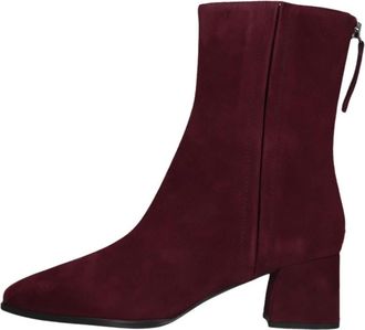 Unisa Lucas Enkellaars - Dames - Laarzen met Hak - Rood - 35 EU - Schoenen