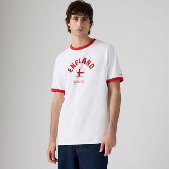 Levi's England Ringer Tee - Mens - 2XL - White