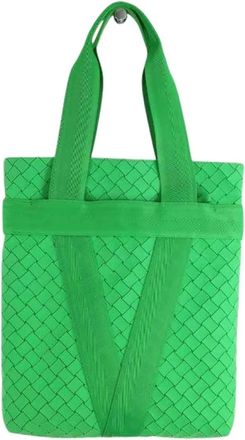 Bottega Veneta Pre-owned Tote Bags, female, Green, Size: ONE SIZE Pre-owned Cabas Tote Bag