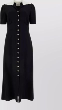 Miu Miu collar detail shirt dress blend