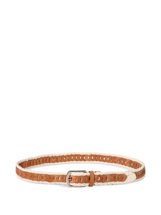 Brunello Cucinelli Cintura intrecciata - Marrone
