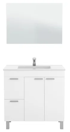 For&eacute;s Mueble Aktiva 2 Puertas 2 Cajones 1 Espejo Ancho 80