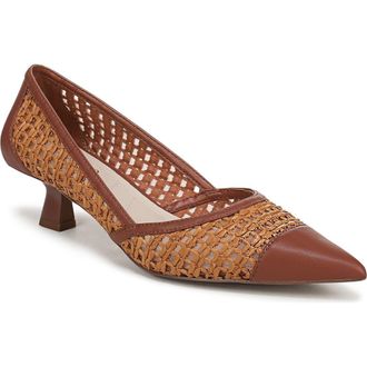 Franco Sarto Jarelie Pointed Toe Pump in Wicker Brown at Nordstrom Rack, Size 6.5