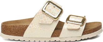 Birkenstock Sydney snakeskin buckle sandals - women - Calf Leather/Calf Leather/Rubber - 39 Regular - Neutrals