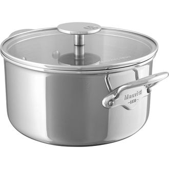 Bloomingdale's MCook Stainless Steel Casserole Dish W/Glass Lid, 7.8 Inch in Silver at Nordstrom