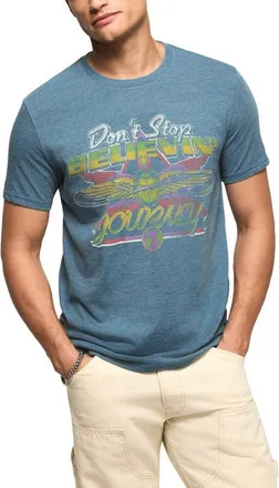 Lucky Brand Journey Believin Graphic T-Shirt in Real Teal at Nordstrom, Size Xx-Large