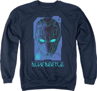 Gildan Blue Beetle (2023) Large Mask Adult Crewneck Sweatshirt