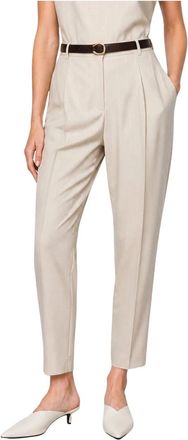 Kocca Broeken, Dames, Beige, L, Leer, Tailored Jumpsuit