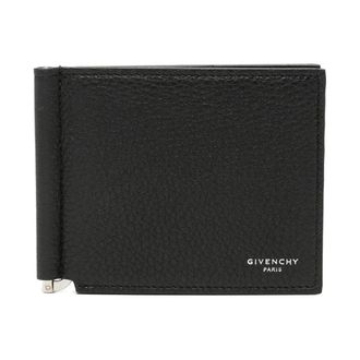 Givenchy Cartera con clip para billetes de cuero granulado - Accessories - Hombre - Negro - ONE SIZE