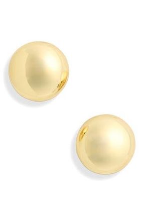 Madewell Button Stud Earrings in Pale Gold at Nordstrom Rack