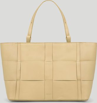 DeMellier The Florence in Dune Fine Grain Leather Tote & Work bag