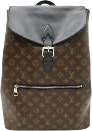 Louis Vuitton Pre-owned Monogram Macassar Backpack - Dames - Vintage Rugzakken - Bruin - ONE Size - Leer - Vintage
