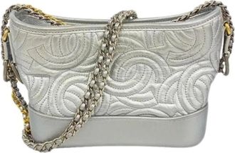 Chanel Pre-owned Shoulder Bags, female, Gray, Size: ONE SIZE Pre-owned Vintage Shoulder Bag