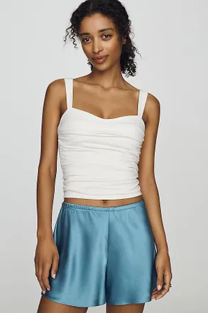 Reformation Gale Silk Shorts