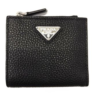 Prada Black Leather Wallet (Bi-Fold) (Pre-Owned)