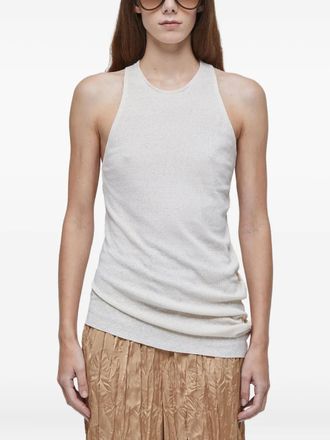 Osklen fine-ribbed tank top - women - Fabric - G - Neutrals