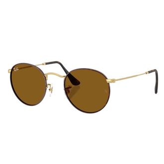 Ray-Ban Sunglasses, unisex, Brown, Size: 50 MM Round Metal Sunglasses