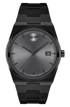 Movado Quest Bracelet Watch, 40mm in Gray Dial at Nordstrom