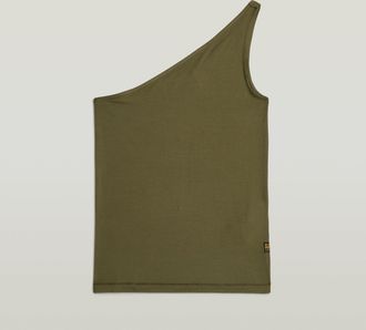 G-Star 2nd Skin One Shoulder T-Shirt - Groen - Dames