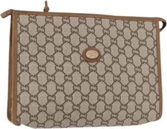 Gucci Pre-owned Clutches, female, Beige, Size: ONE SIZE Pre-owned Plastic Clutch