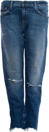 J Brand Mid blue jeans with rips