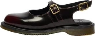 Dr. Martens (WMNS) Dr. Martens Madaline Mary Jane Rub Off Leather Sling Back Cherry Red 42133600