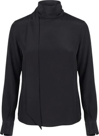 ottod'Ame Blusa con fusciacca - - Blouses & Shirts - Donna - Nero - XS