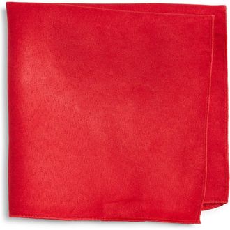 Clifton Wilson Red Cotton Pocket Square at Nordstrom