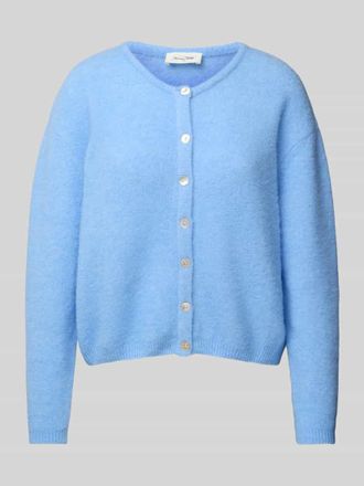 American Vintage American Vintage Strickjacke mit gerippten Abschl&uuml;ssen Modell VITOW in Hellblau, Gr&ouml;&szlig;e M