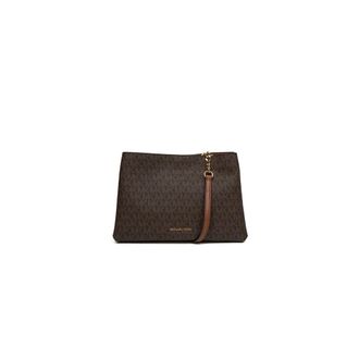 Michael Kors Christina Small Triple Compartment Crossbody - Dames - Tassen - Bruin - Maat: ONE Size Poliester