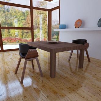 vidaXL Vidaxl - Sedie da Pranzo 2 pz in Legno Curvato e Similpelle