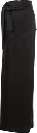 Tom Ford Satijnen Extra Lange Rok - Dames - Maxi Rokken - Zwart - XS - Satijn - Rokken