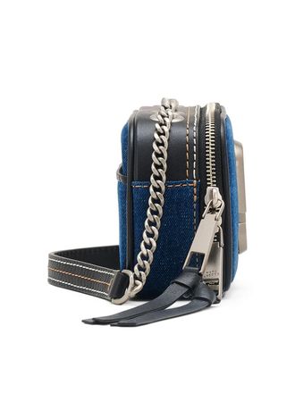 Marc Jacobs Womens Denim Chain Shoulder Bag Blue
