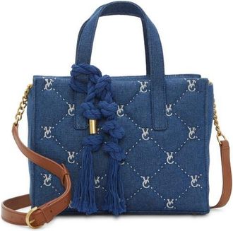 Vince Camuto Barry Quilted Denim Top Handle Bag at Nordstrom